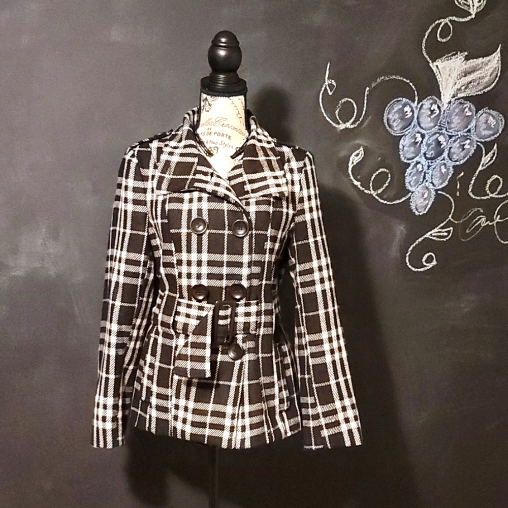 LAST KISS -  Peacoat Style Wool Blend Coat